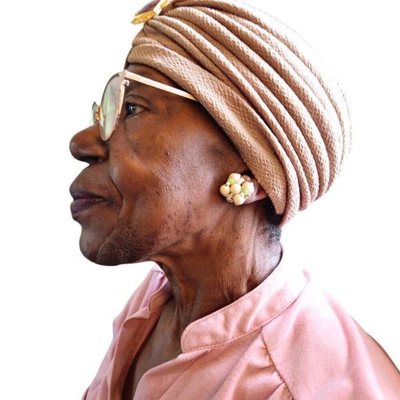 Vintage 1950s Pineapple Beaded Clip-On Earrings | Made in Japan | 1" - Picture 8 of 8